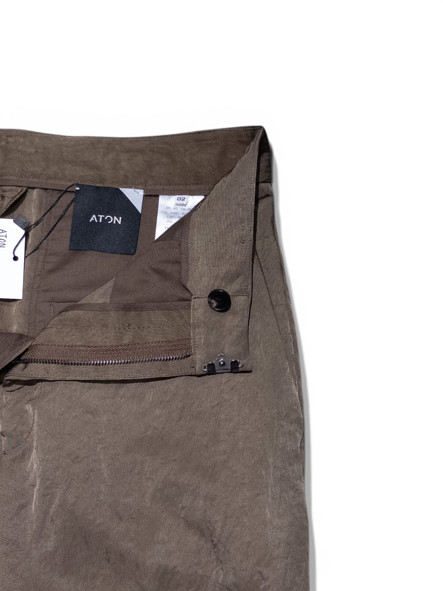 ATON straight skirt Brown