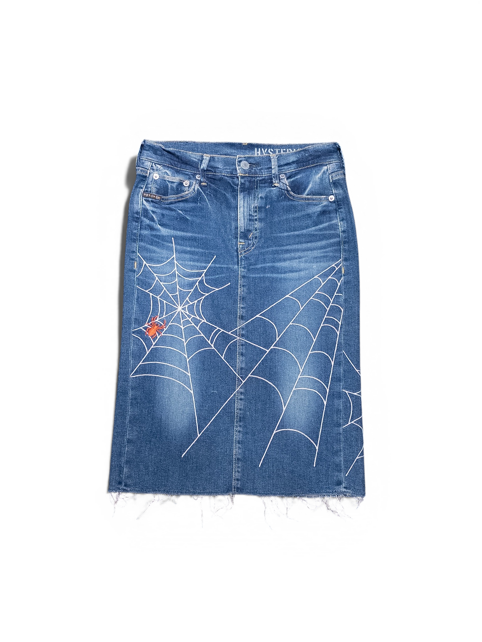 Hysteric Glamour Spider’s Web Denim Skirt