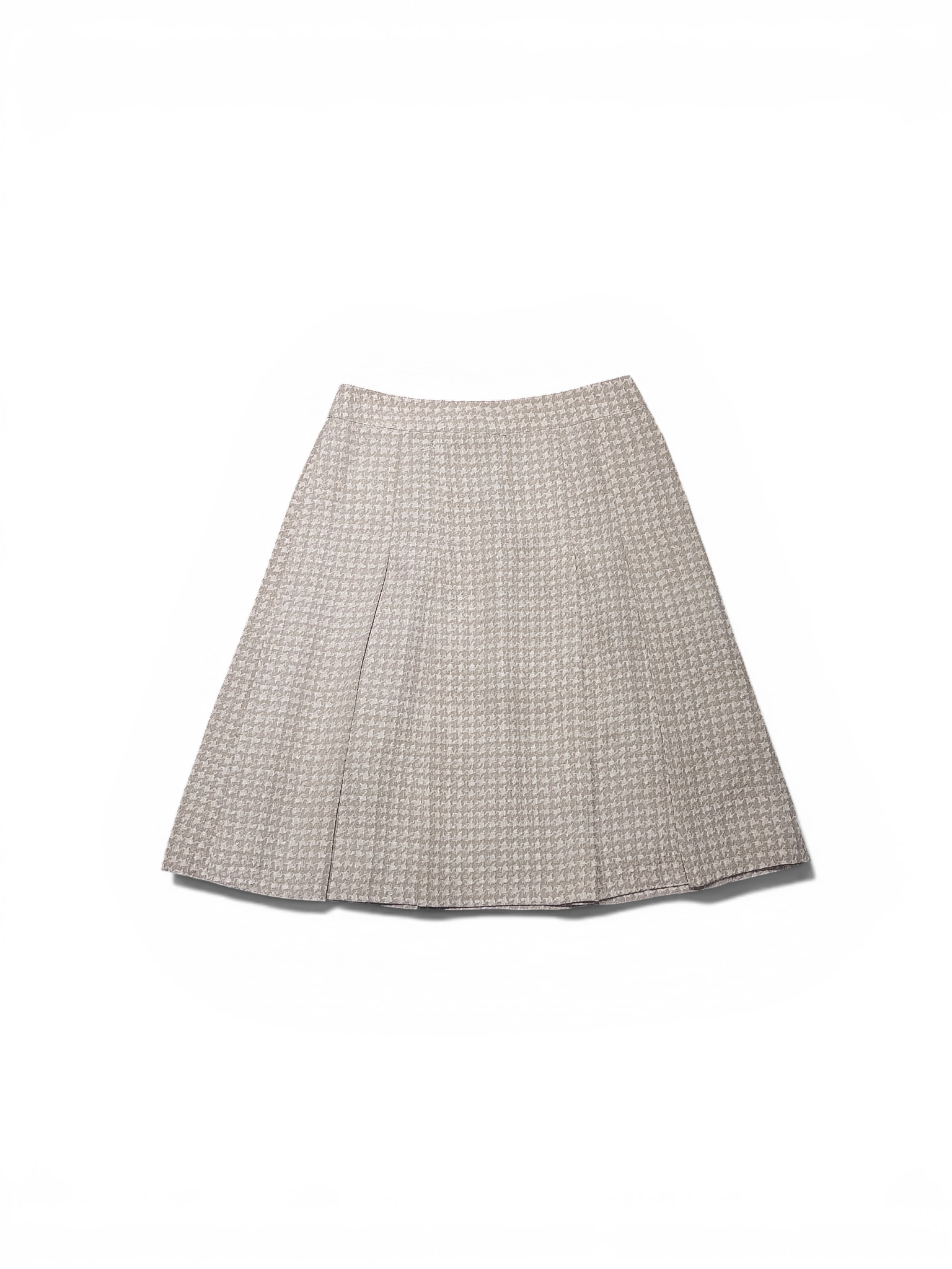 BURBERRY 00’s Hound’s Tooth check 100% silk skirt