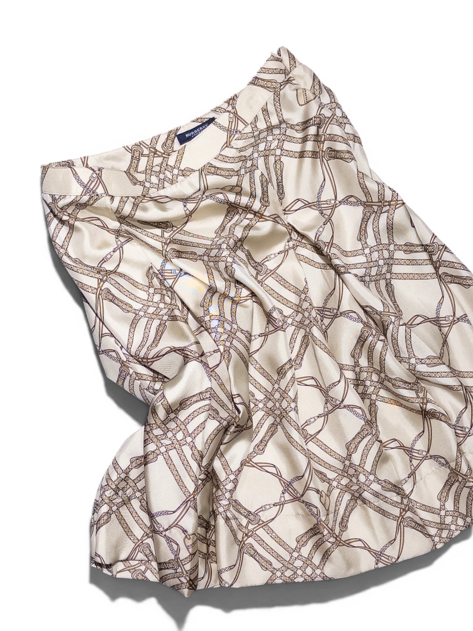 BURBERRY 00’s silk 100% skirt