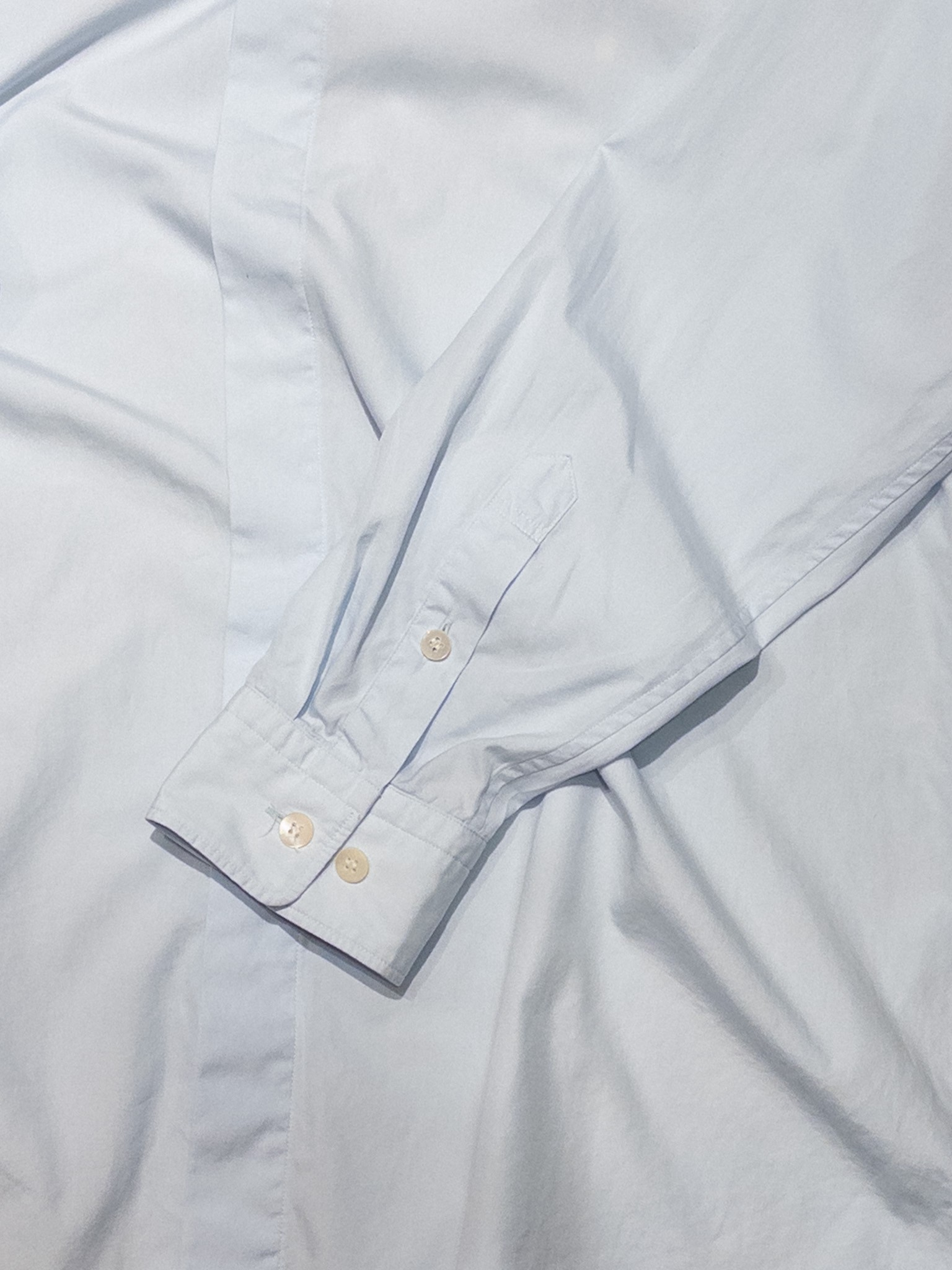 ssey Miyake Men Hidden Button Shirt