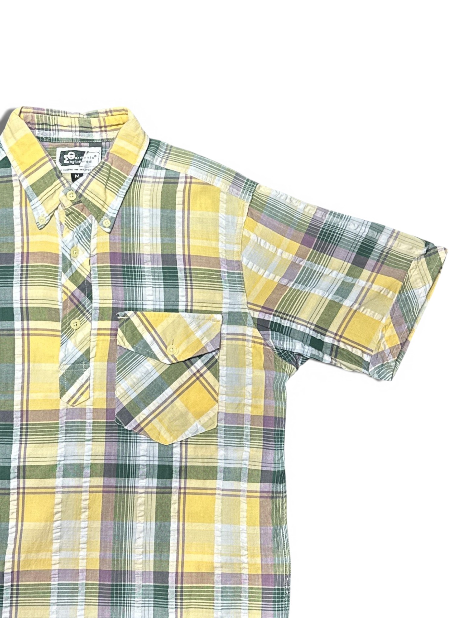 Engineered Garments old label check Shirt (Yellow)