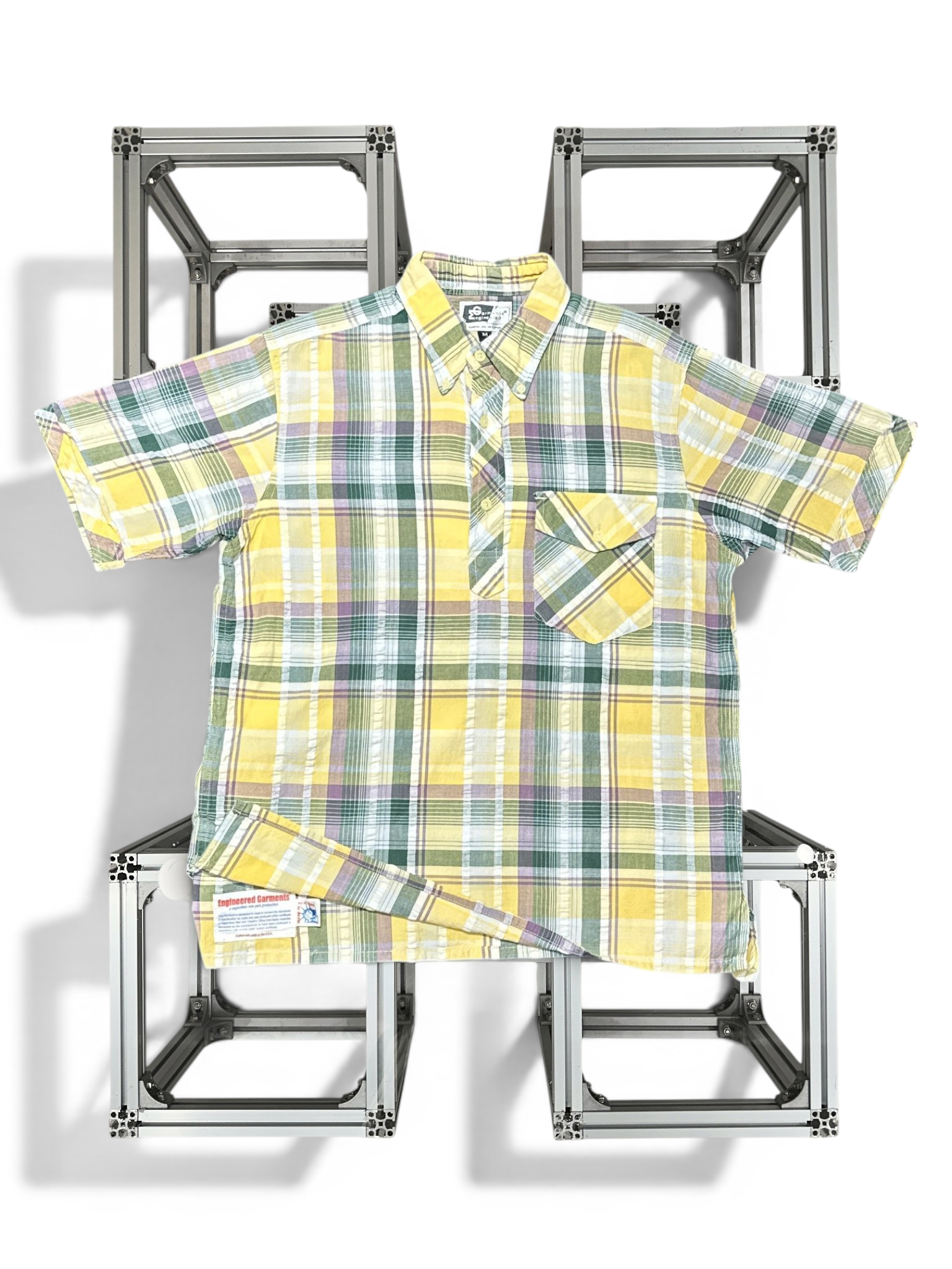 Engineered Garments old label check Shirt (Yellow)