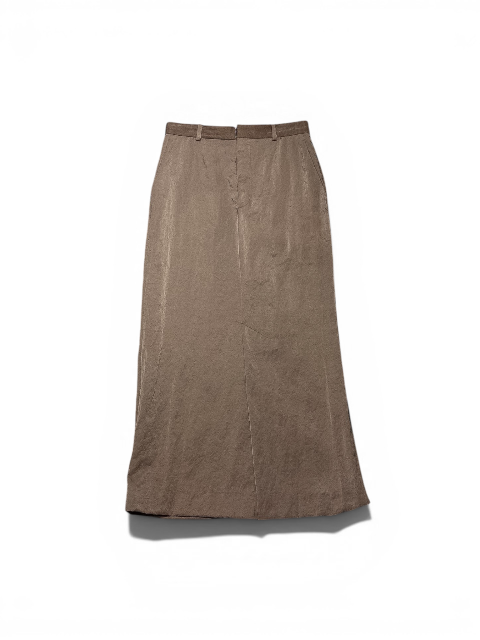ATON straight skirt Brown