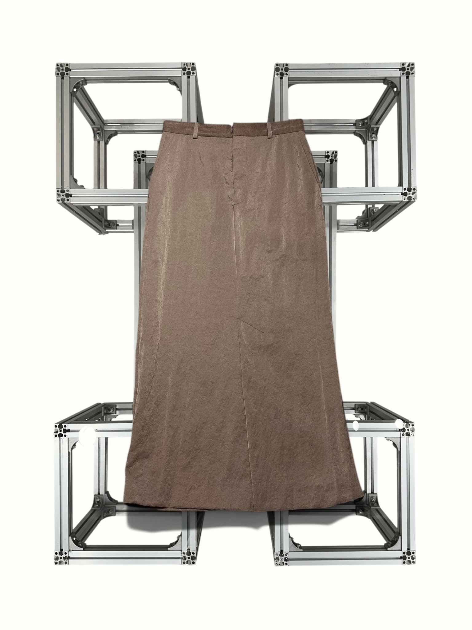 ATON straight skirt Brown