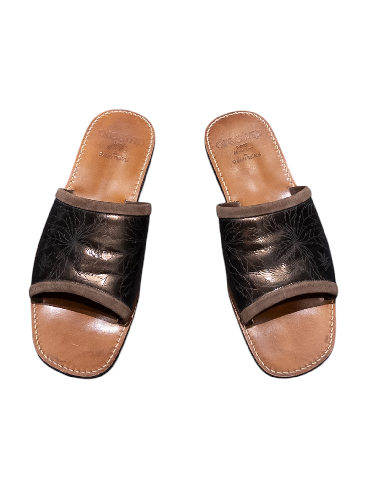drestrip Sunny Beach Leather Slides 275