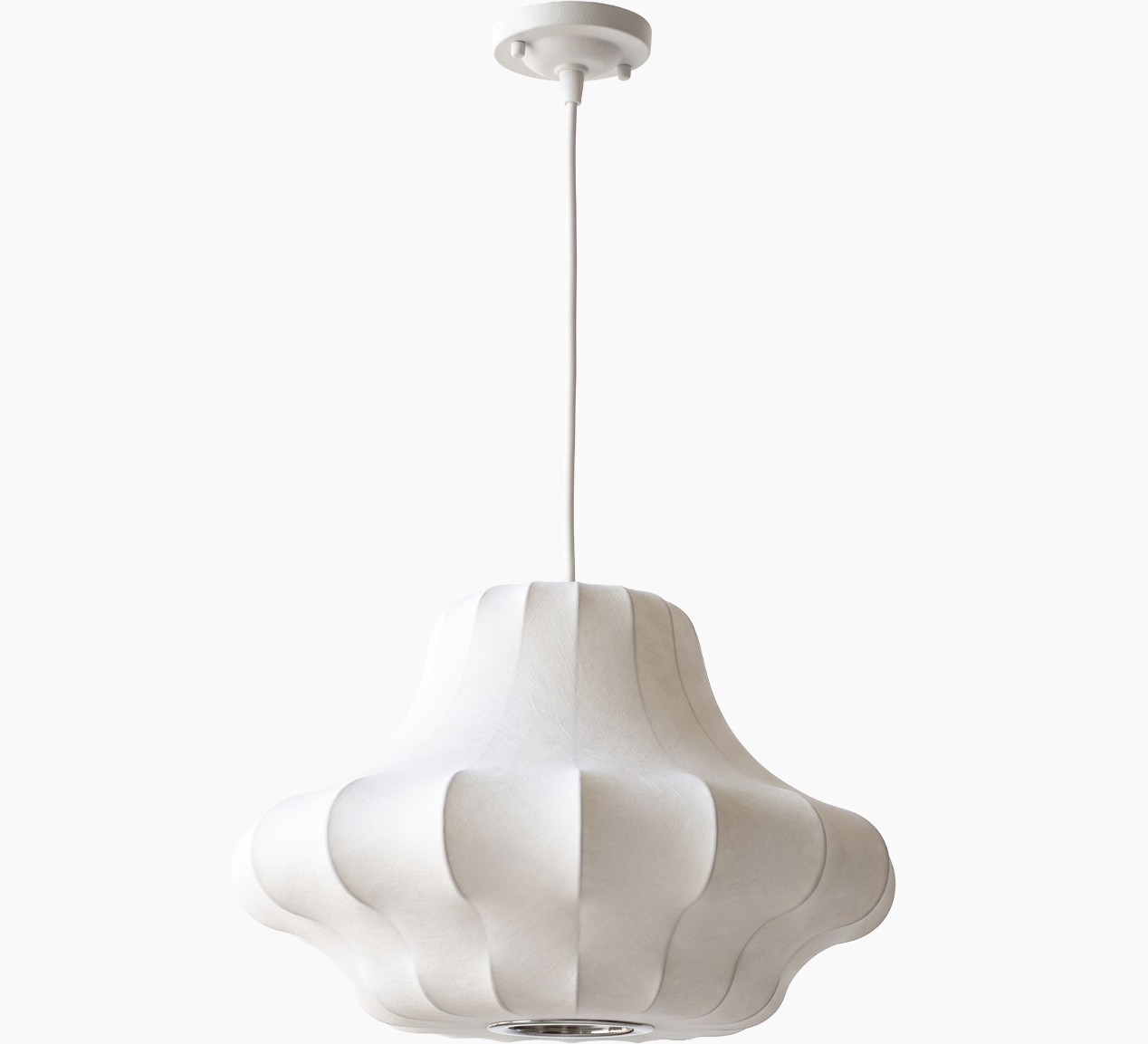 누아주 펜던트 스펙 지름50cm 높이34cm E26 레일호환 화이트 펄프패브릭 렛츠워런티