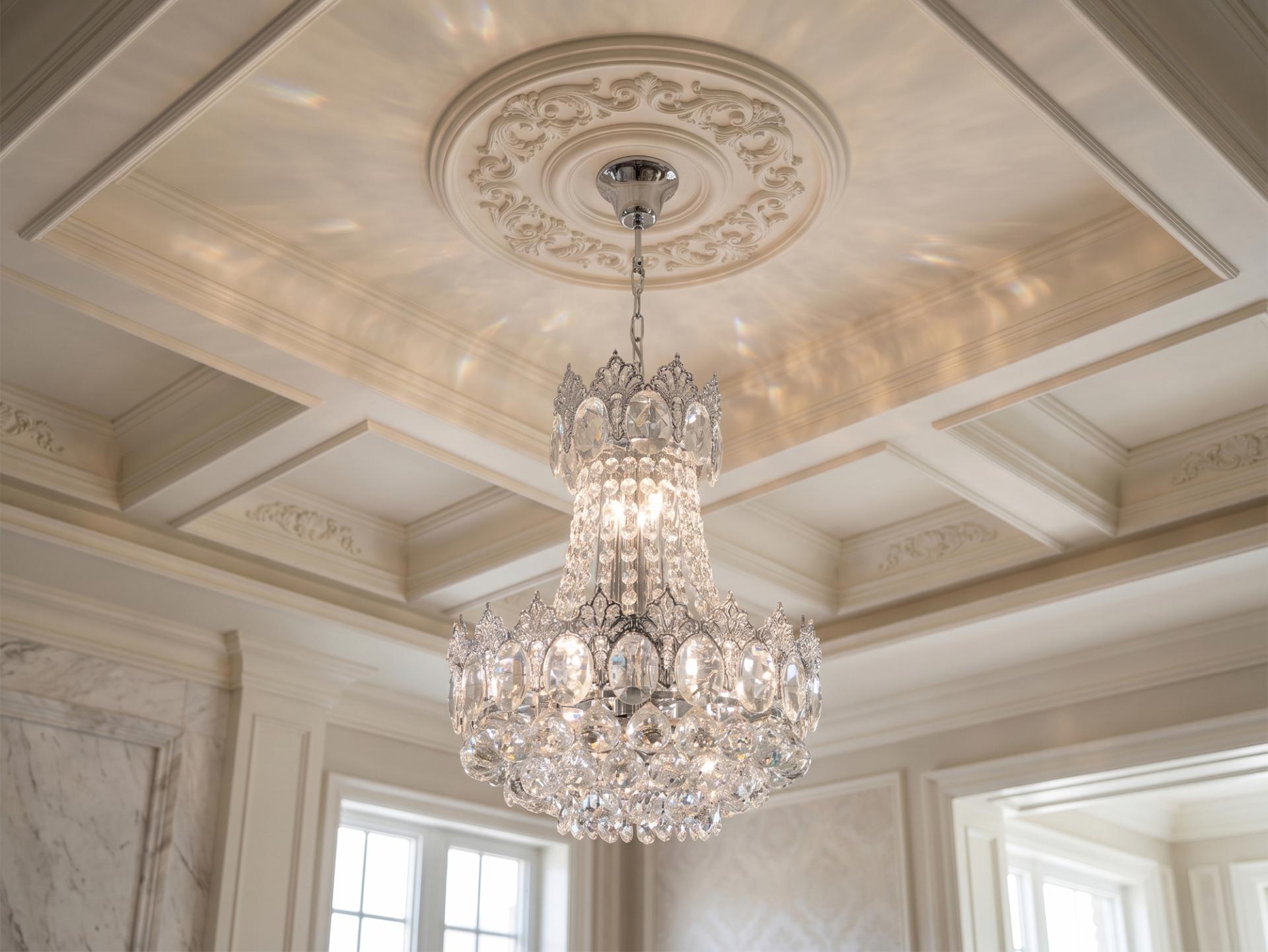 Cognac 코냑 8등 샹들리에 실버 컬러 비교 크리스탈 인테리어 샹들리에 렛츠