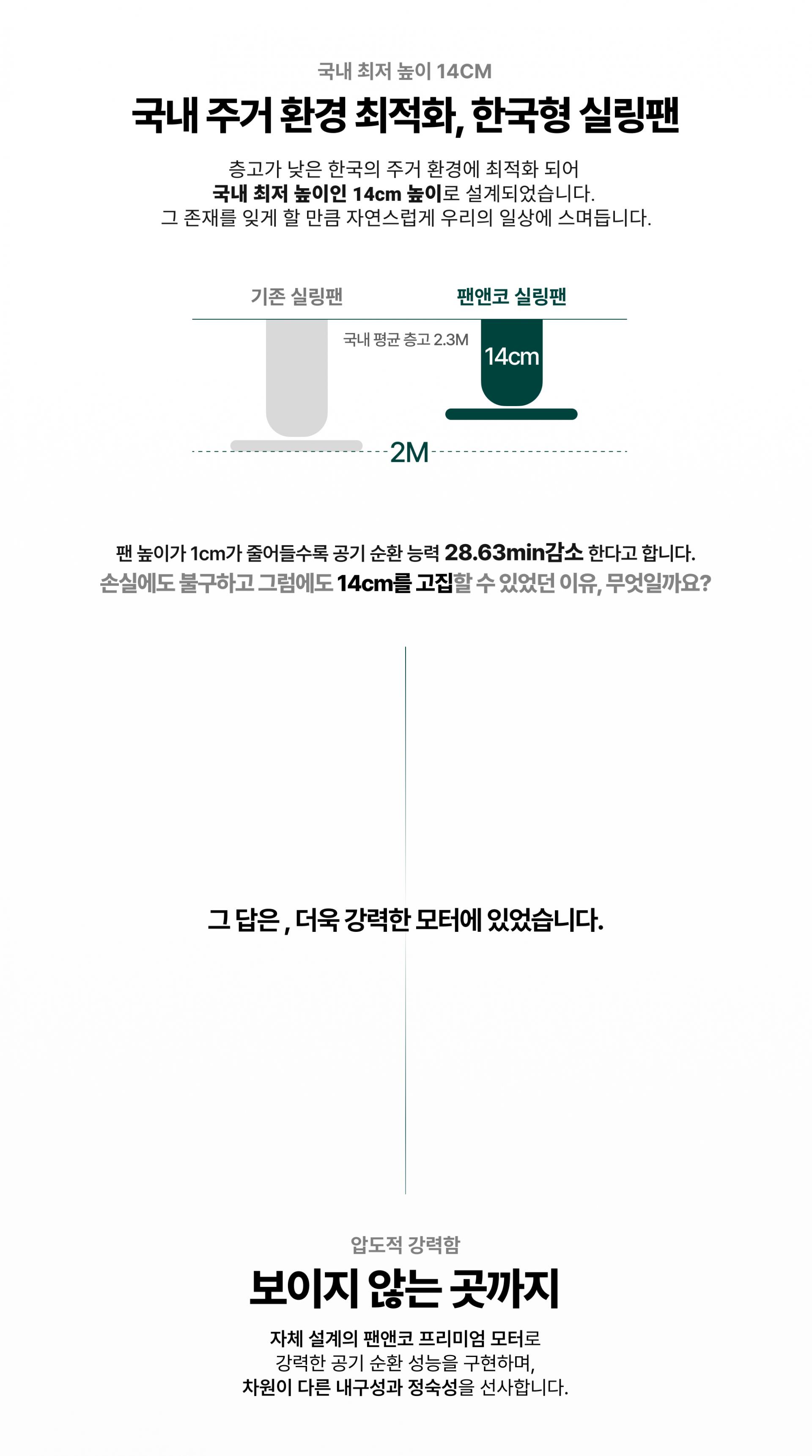 팬앤코 실링팬 겨울 역방향 반시계방향 따뜻한 공기순환 난방효율 본사공식