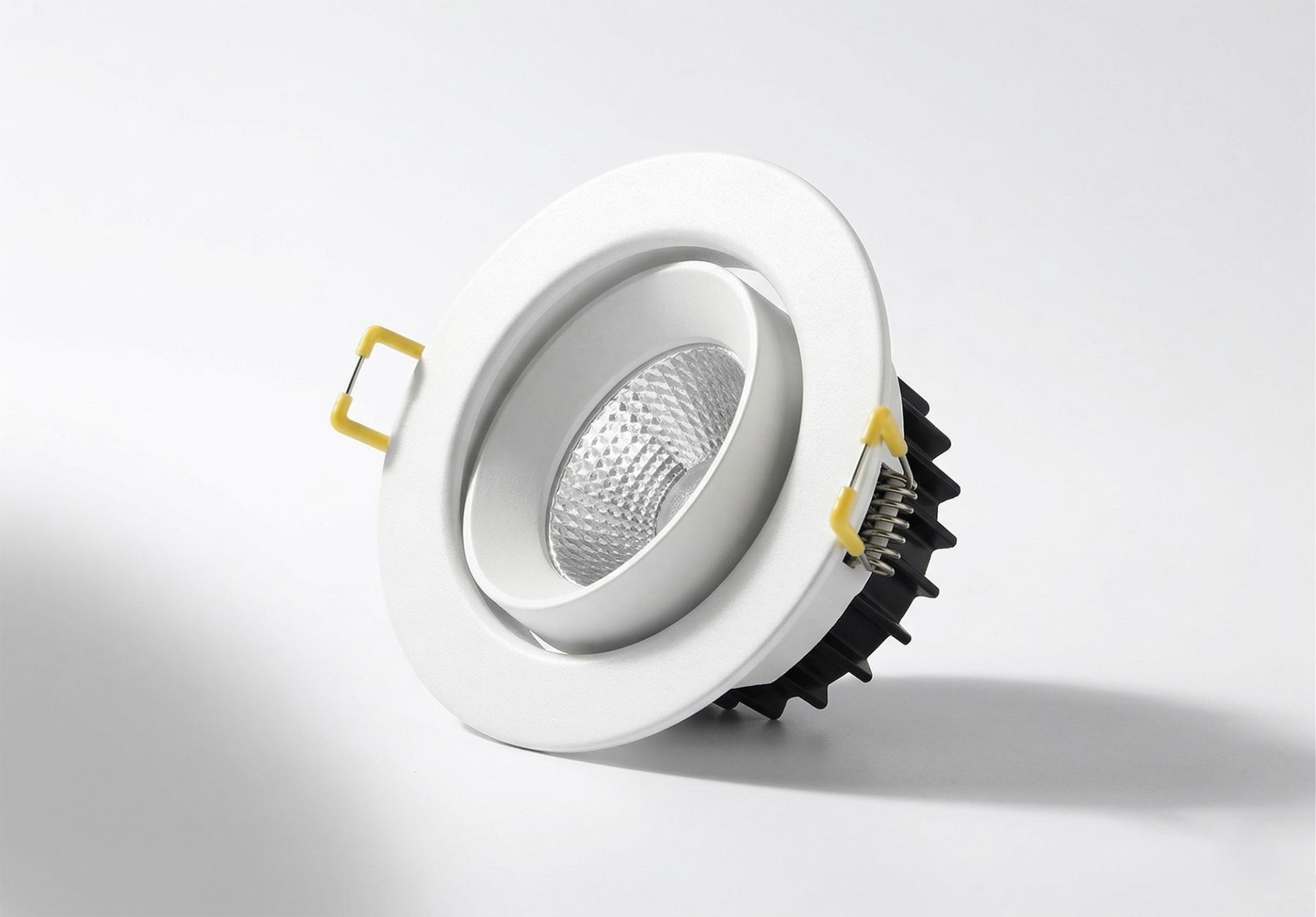 LED 할로겐 COB 다운라이트 히트싱크 정밀 방열 시스템 LED 칩 열분산 수명연장 알루미늄 바디