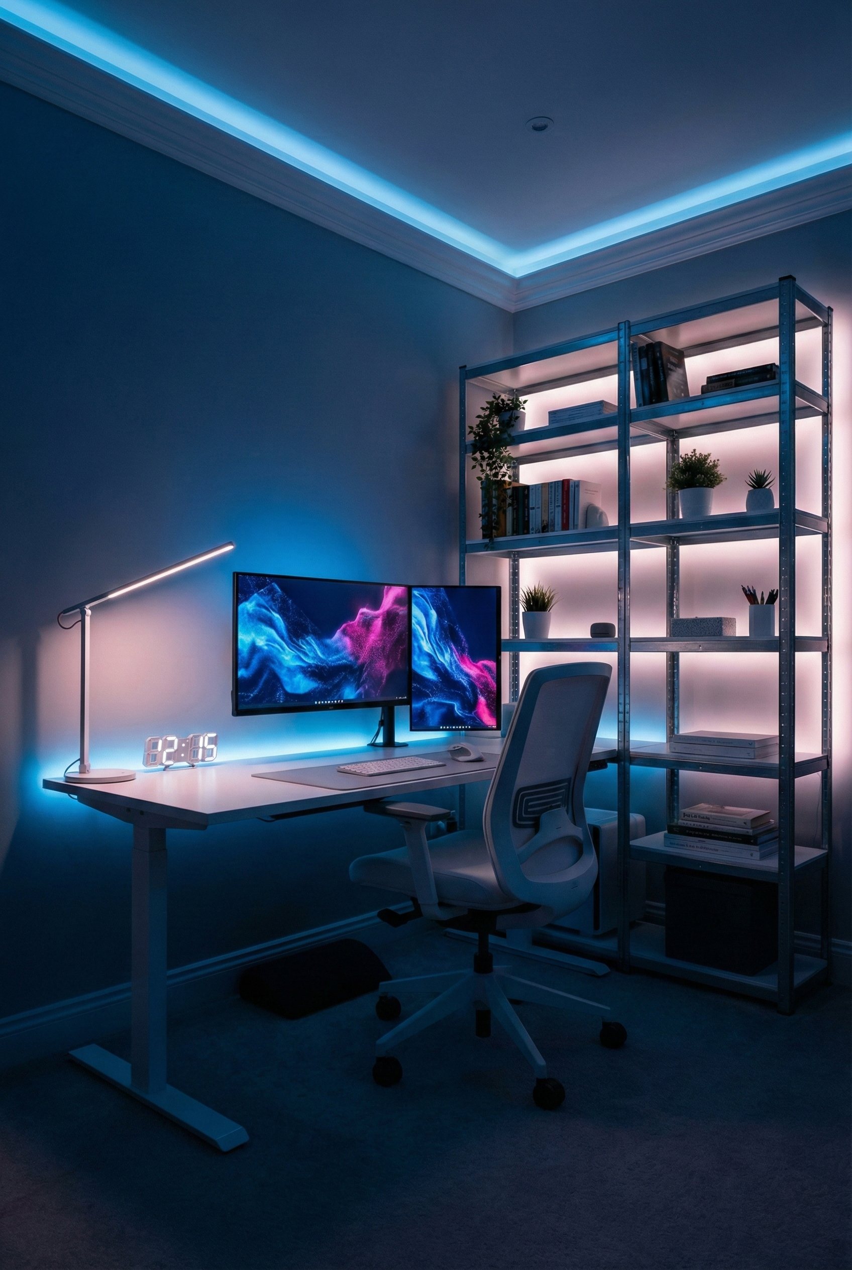 앱과 리모컨으로 제어하는 렛츠조명 IoT RGB 라인바 LED 간접 조명