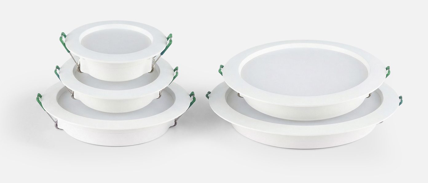 LED R1 보급형 다운라이트 스펙 3인치 75mm 4인치 100mm 5인치 125mm 6인치 150mm 8인치 200mm 타공