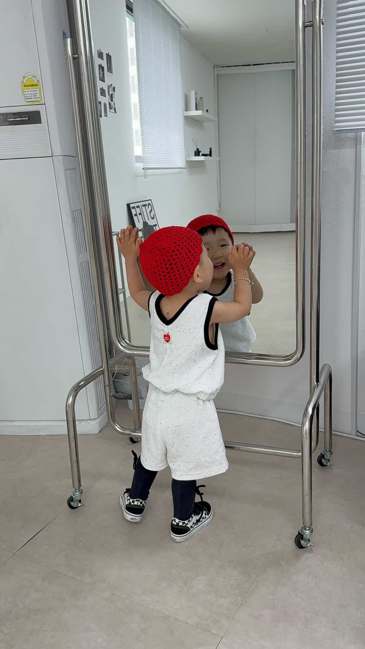 써머 테리 민소매 상하
