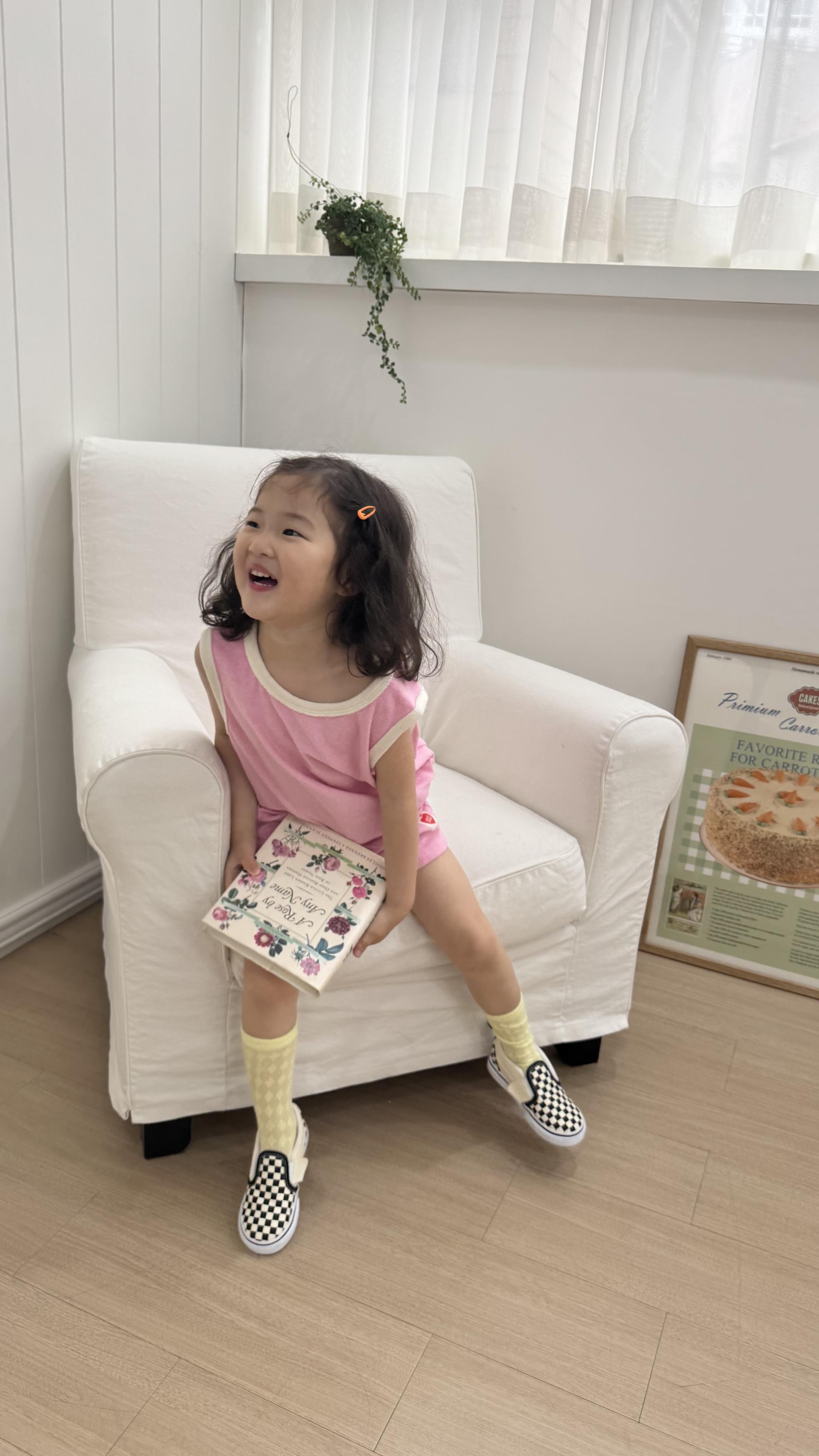 써머 테리 민소매 상하