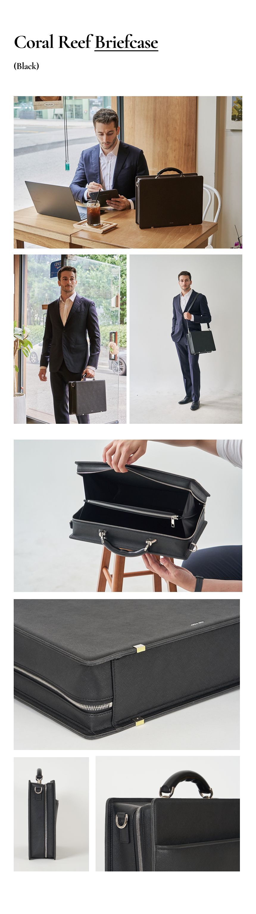 Coralreef Vaquita Briefcase (Black)