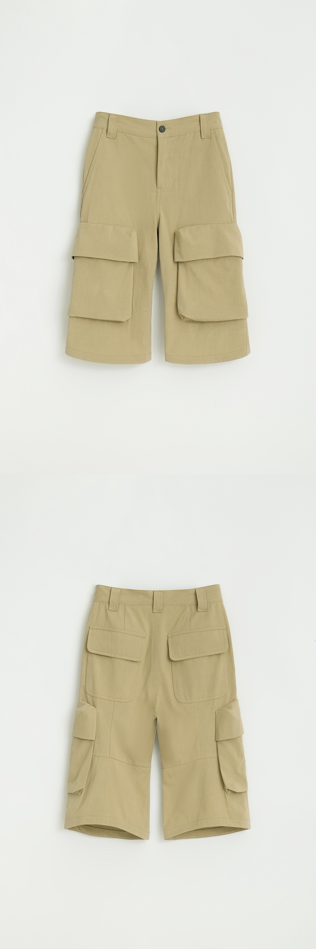 [5/22 예약배송] BIG POCKET CARGO CAPRI_SAND