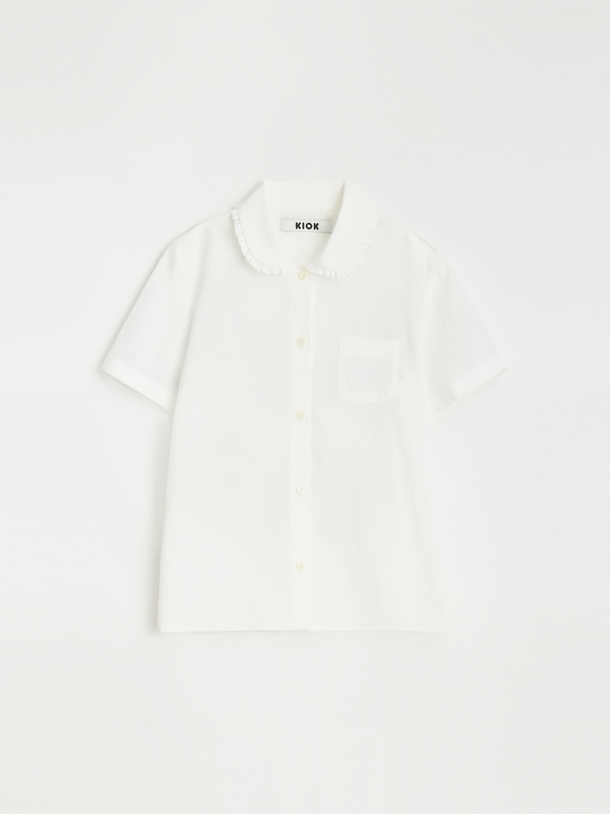 [5/22 예약배송] FRILL COLLAR MINI SHIRT_SOFT IVORY