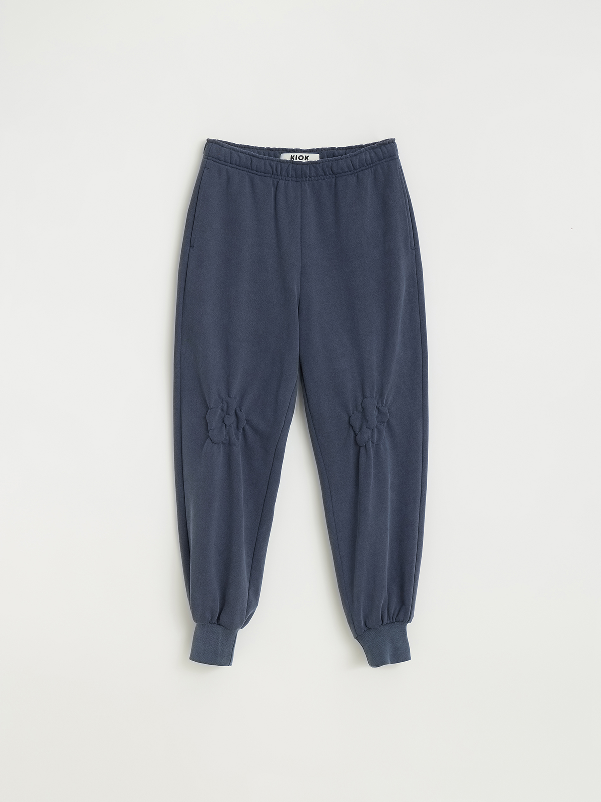 FLOWER EMBROIDERY JOGGER_FADED INK