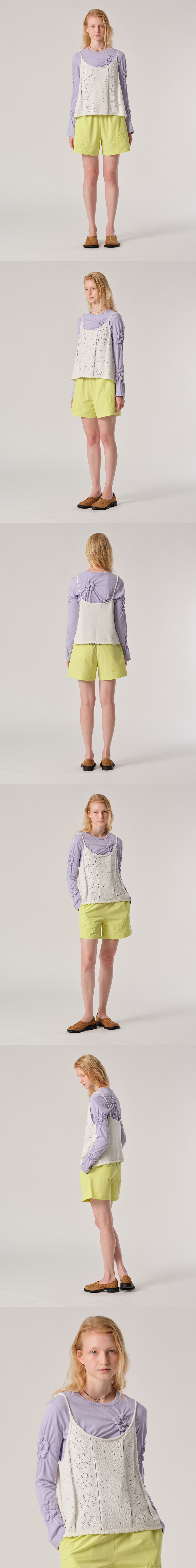[5/22 예약배송] POINTELLE KNIT SLEEVELESS TOP_SOFT WHITE