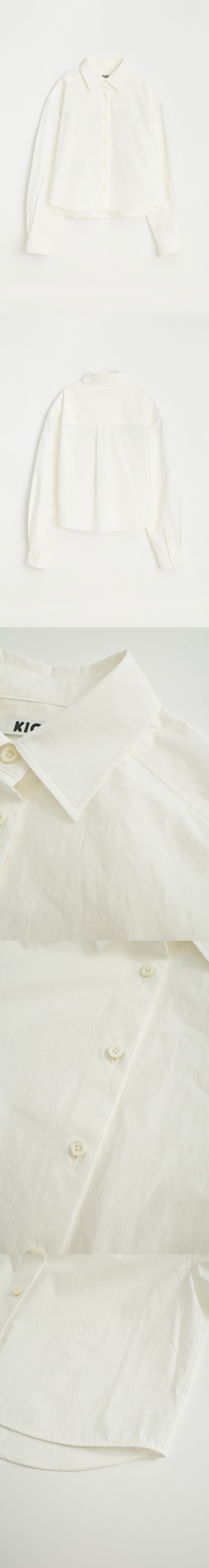 [5/22 예약배송] OVERSIZED CROPPED SHIRT_SOFT MILK