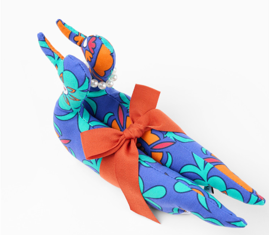 모란꽃 패턴 패브릭 원앙 세트 Peony Pattern Fabric Mandarin Duck Set