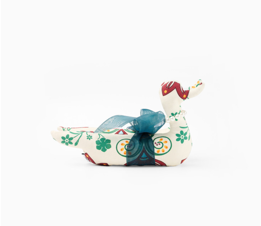 모란꽃 패턴 패브릭 원앙 세트 Peony Pattern Fabric Mandarin Duck Set