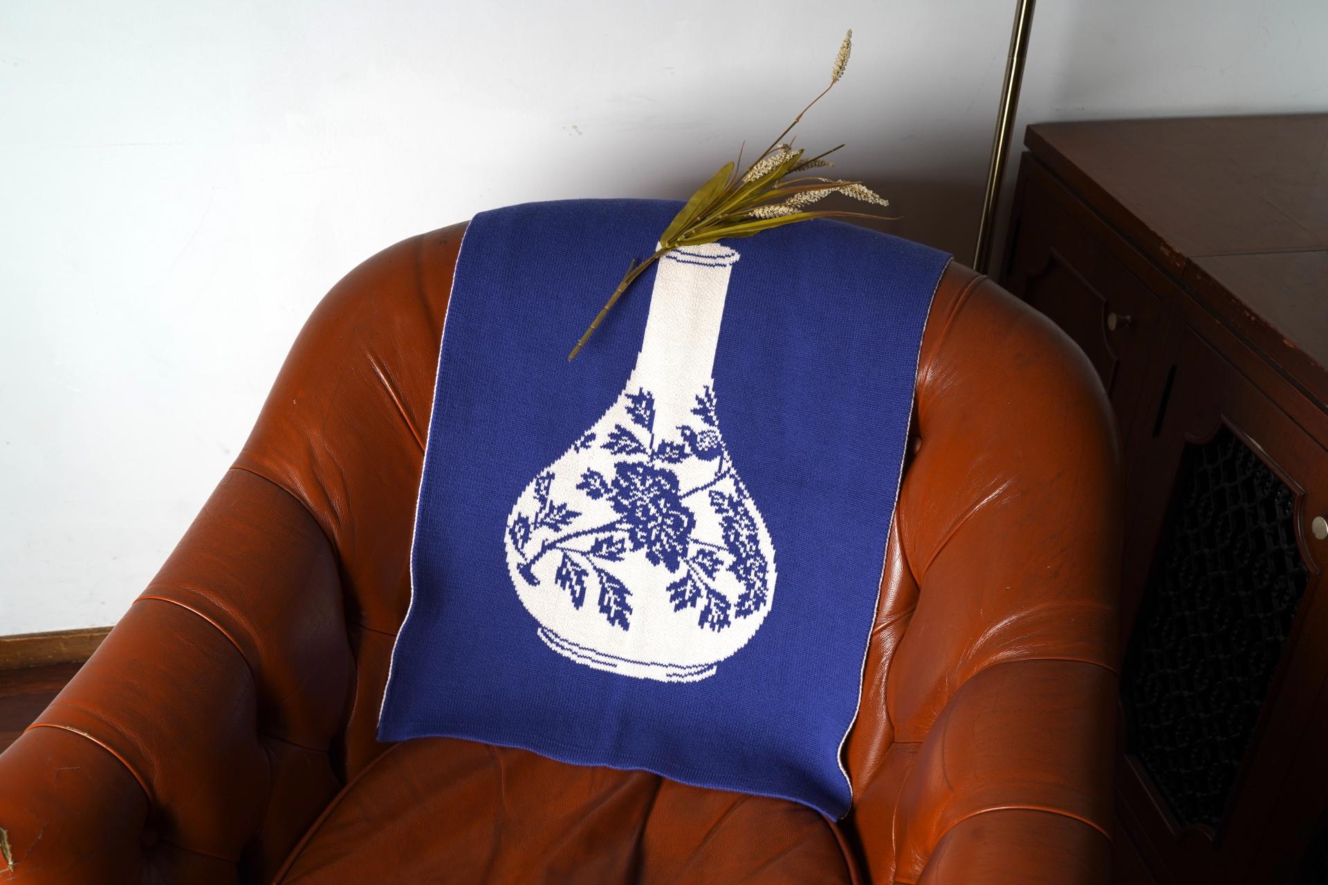Joseon Bird & Flower Modern Minhwa Blanket – Korean Wall Hanging