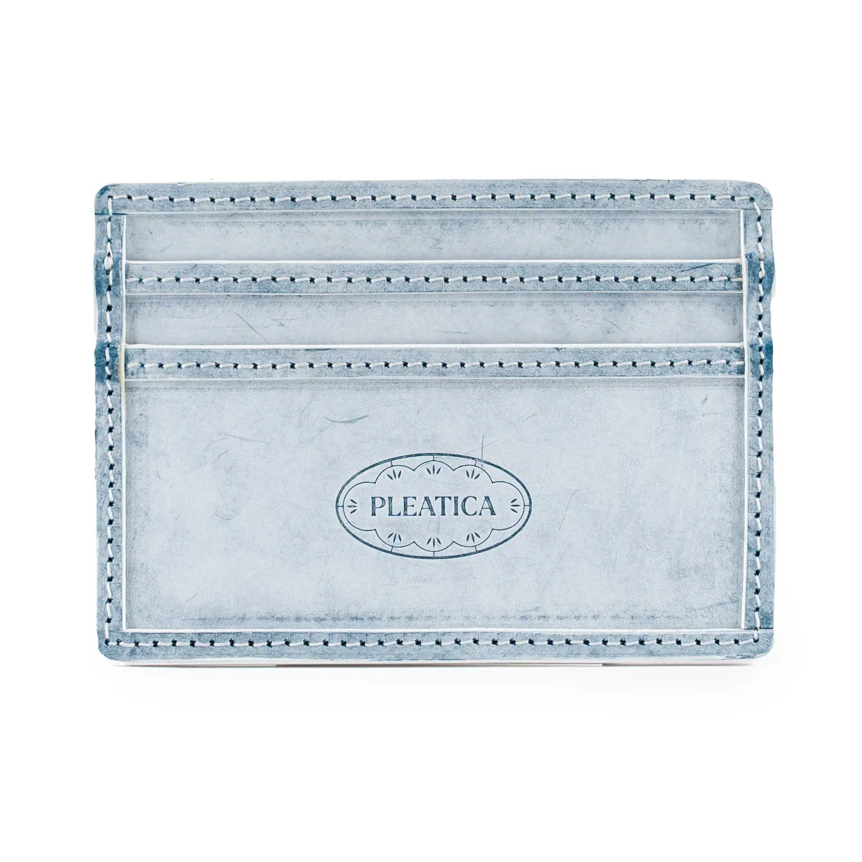 Italian Leather Card Wallet – Korean Porcelain Pattern Gift
