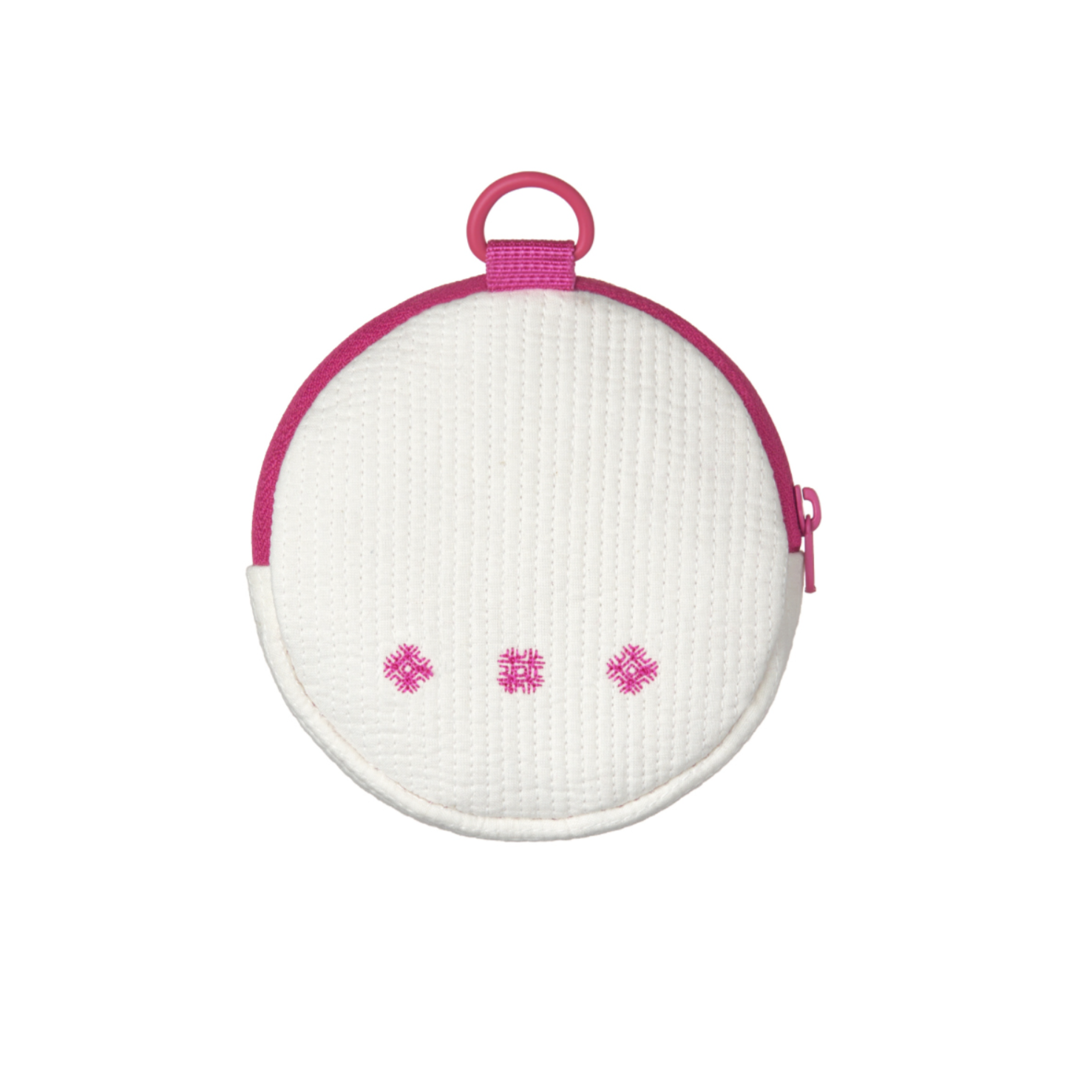 Okchun Mini Pouch – Korean Ramie Quilted Embroidered Bag Charm Gift