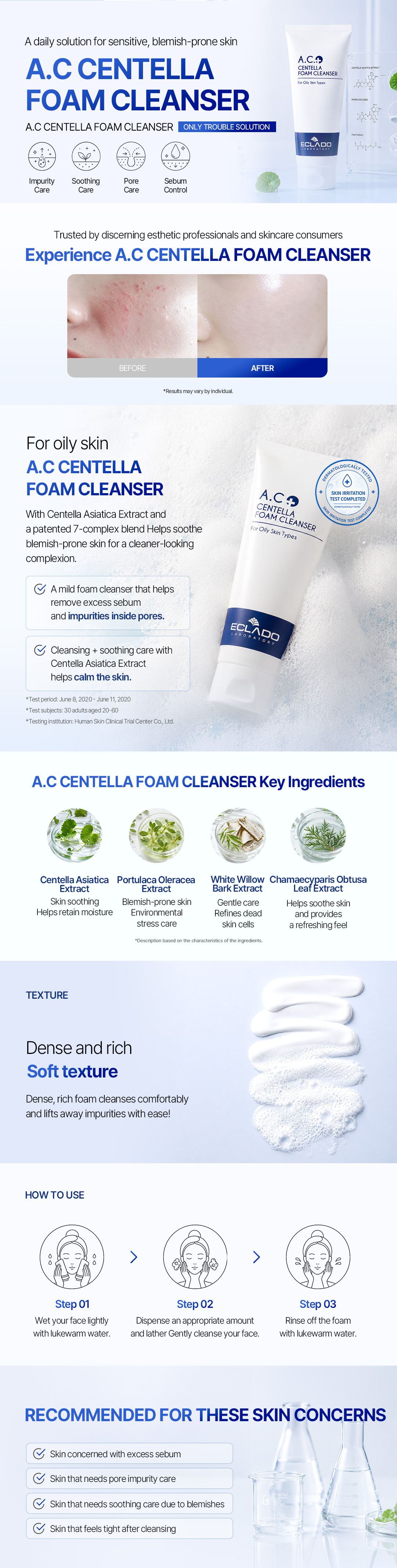 A.C Centella Foam Cleanser