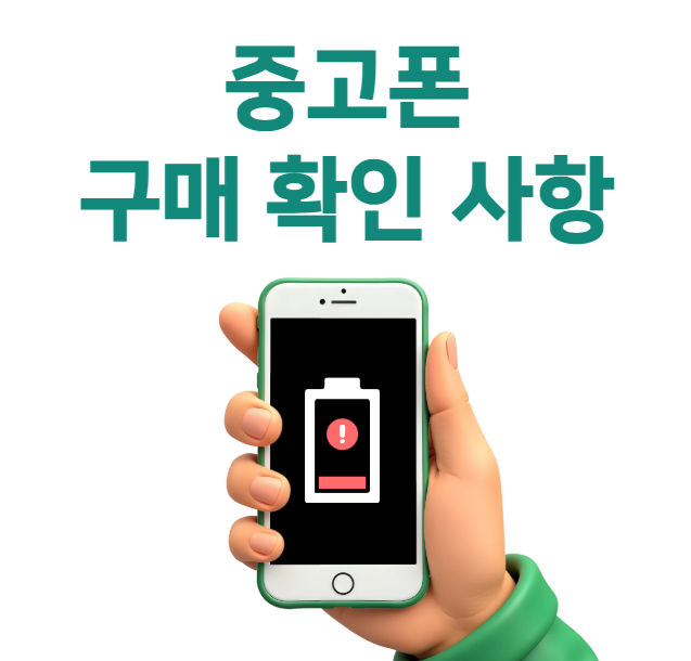 중고폰 구매 확인 사항 정리