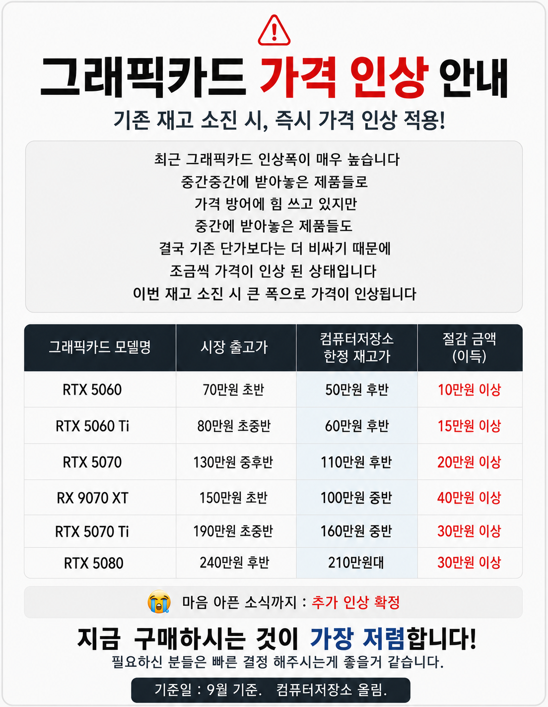 [현금결제] 월간견적 7번 PC 라이젠 7800X3D + 지포스 RTX 5070 12GB