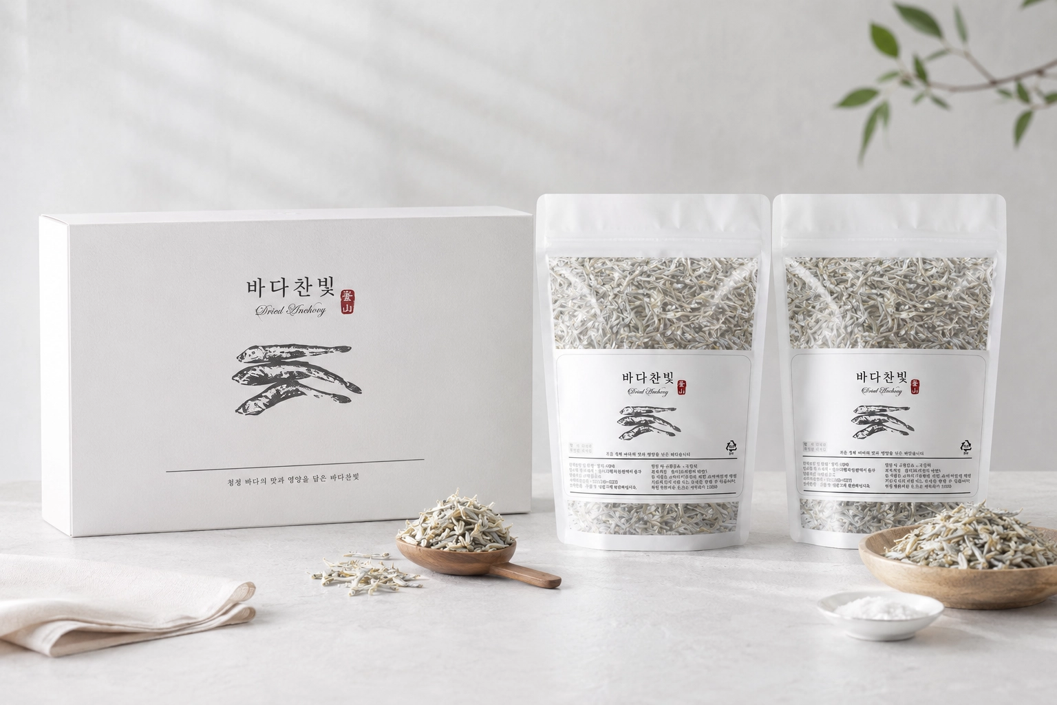 건멸치 선물세트 디자인