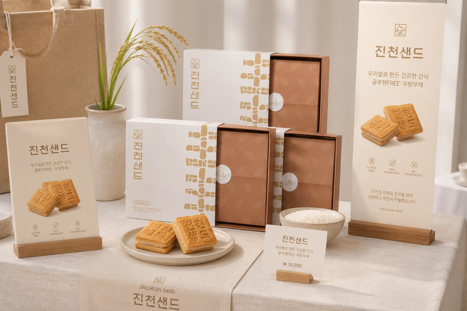 우리쌀 간식 패키지 디자인