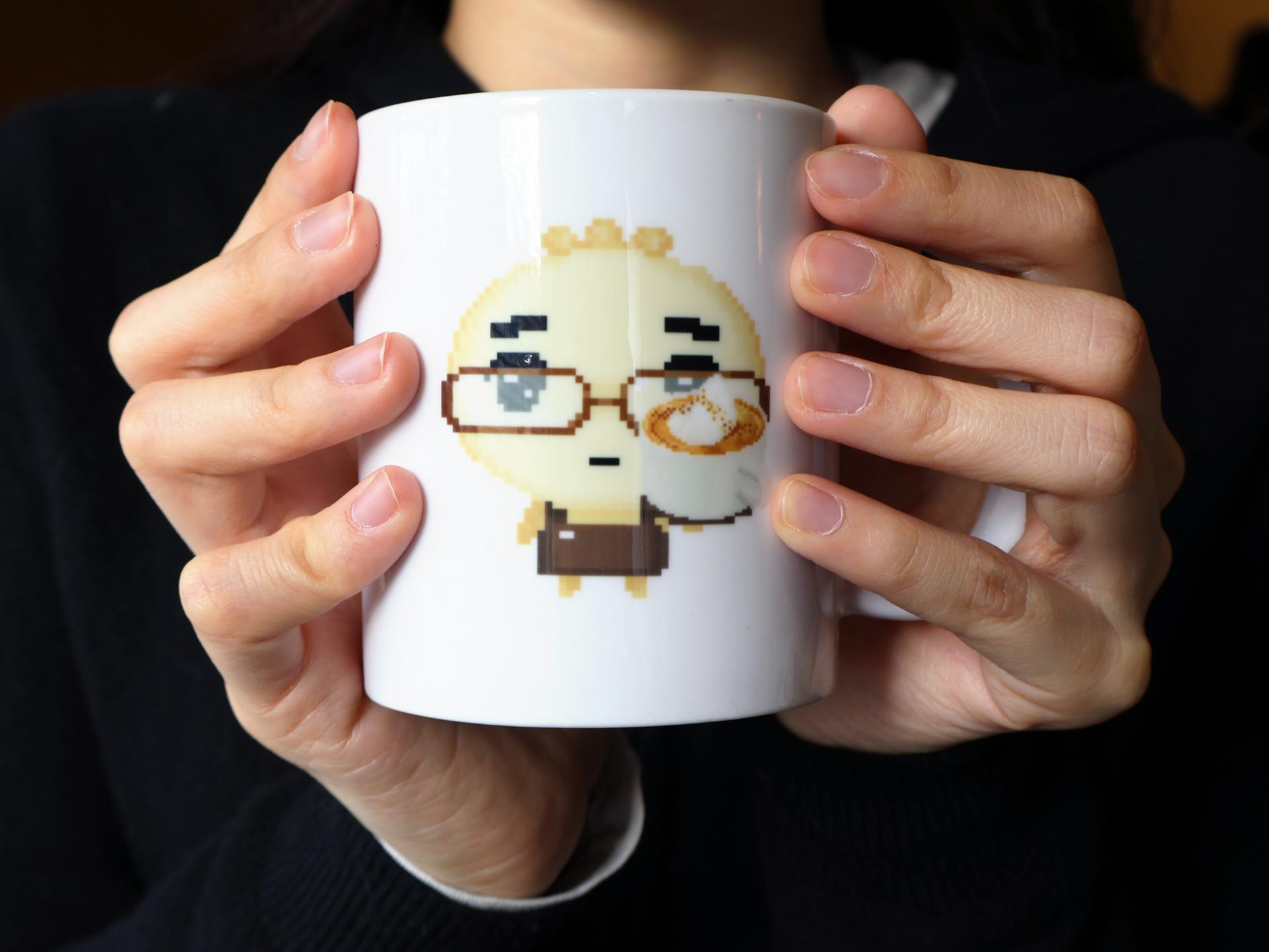 안경만두 머그컵