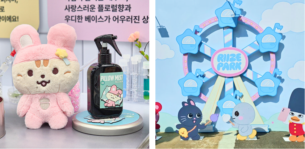 연예인을 그대로 쓰기 보단 캐릭터화 해 팝업스토어를 오픈하고 있는 요즘 엔터 팝업스토어 트렌드