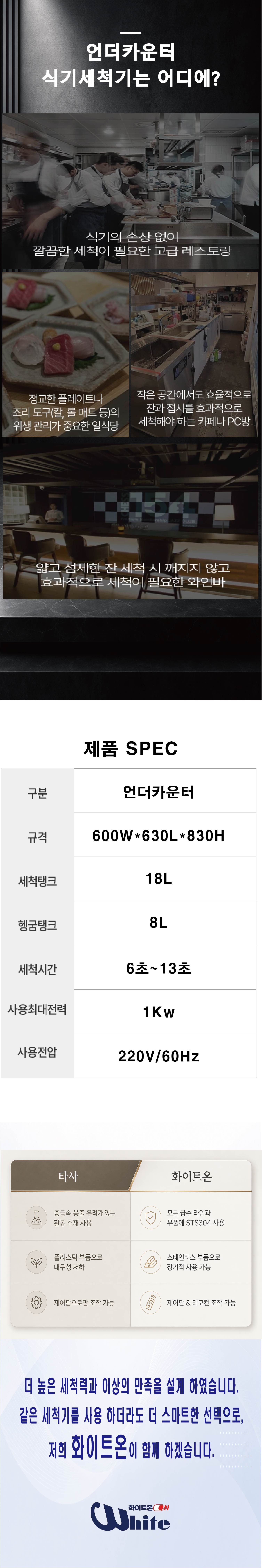 식기세척기 언더카운터 타입