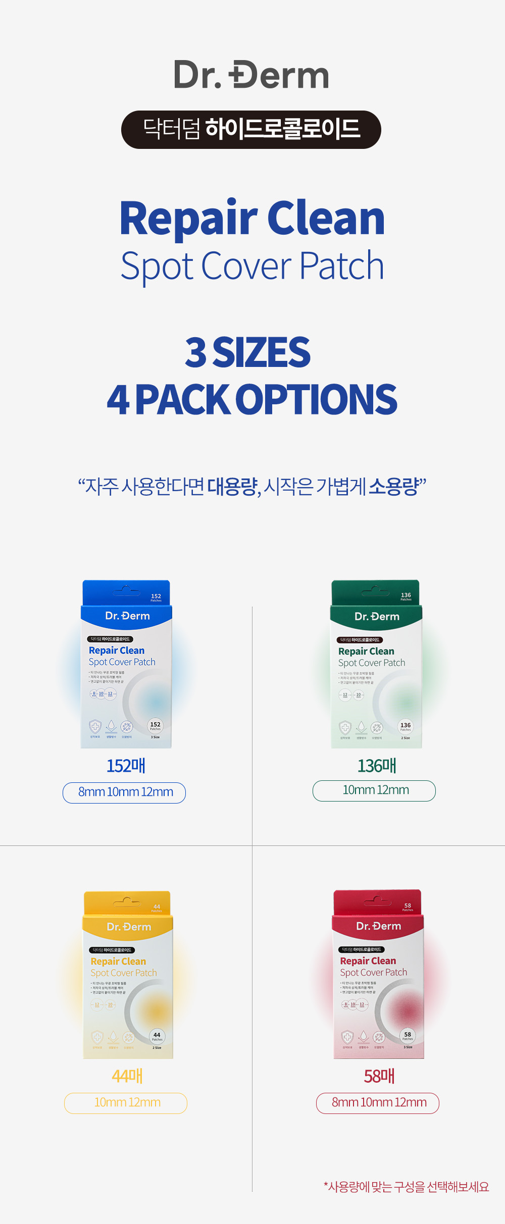 리페어 클린 스팟 커버 패치 (2박스 40↓)