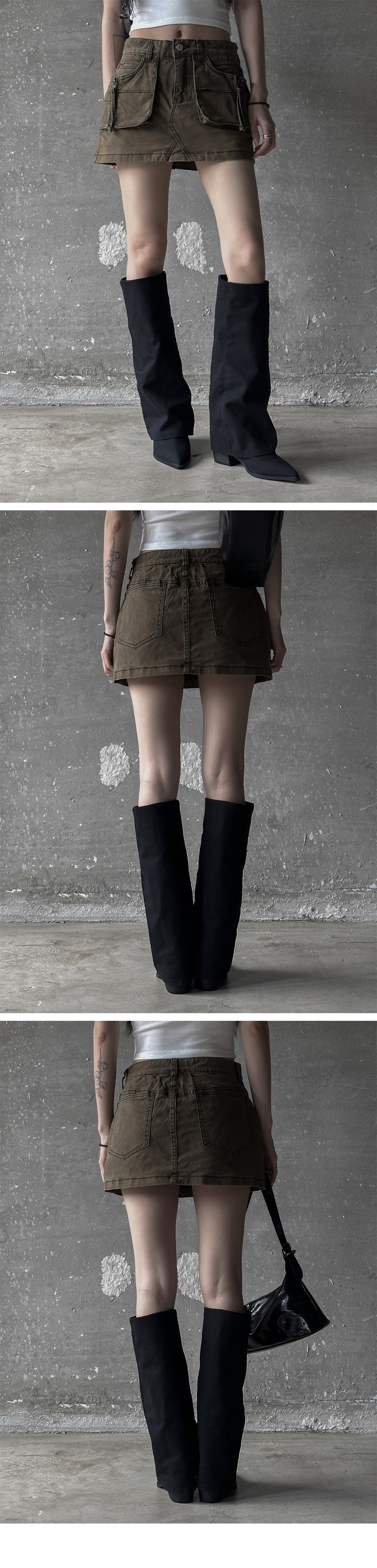 미니 스커트 모델 착용 이미지-S1L5