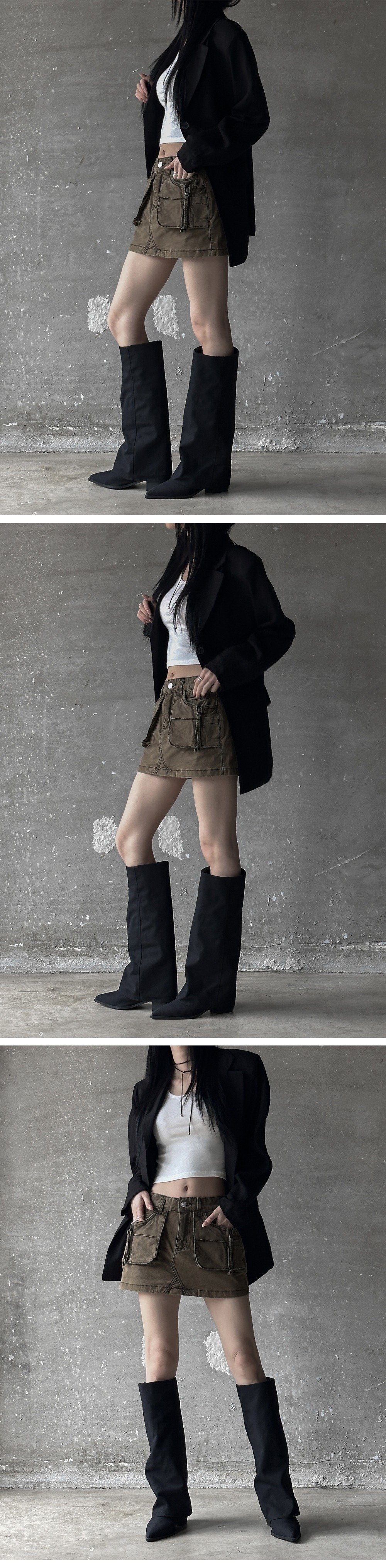 미니 스커트 모델 착용 이미지-S1L8