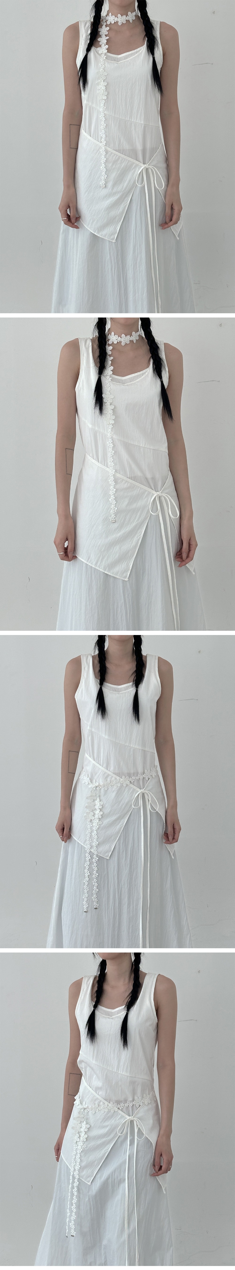 긴 드레스 모델 착용 이미지-S1L6