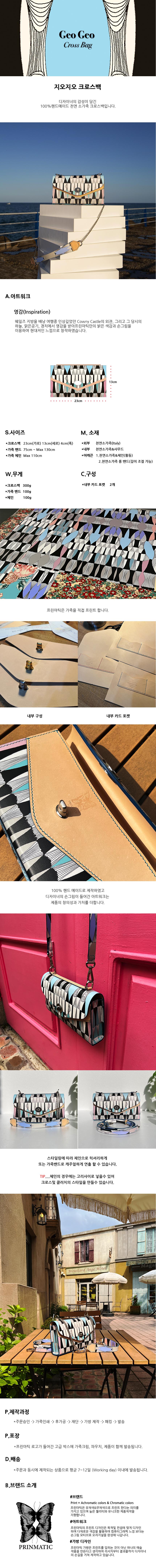 Geo Geo Leather Cross Bag