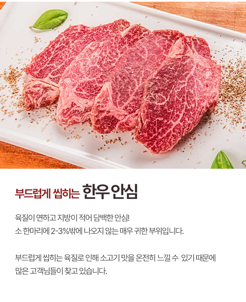 [산지직송]농협안심한우 1++등급 프리미엄선물세트 1.6kg (등심400g+안심400g+채끝400g+부채400g)