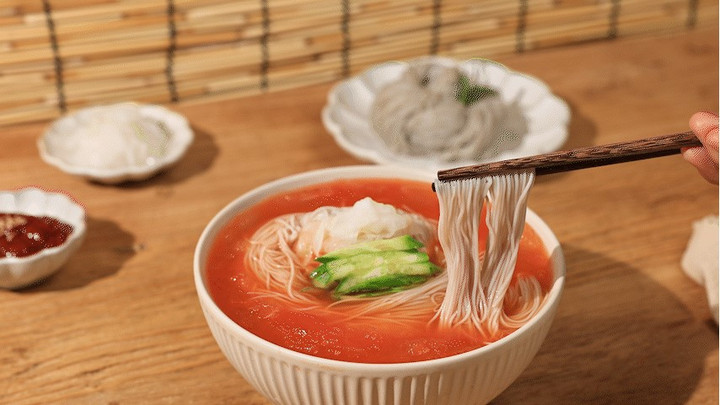 호랑이 해장 냉면 밀키트 2팩 (육수+면+양념장+절인무)