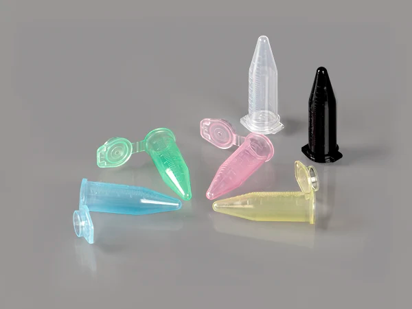 Microcentrifuge tubes in many colors.
