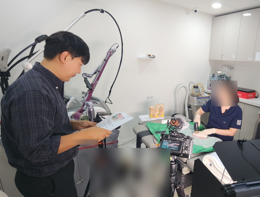 피부과 유튜브 제작 중인 덕PD
