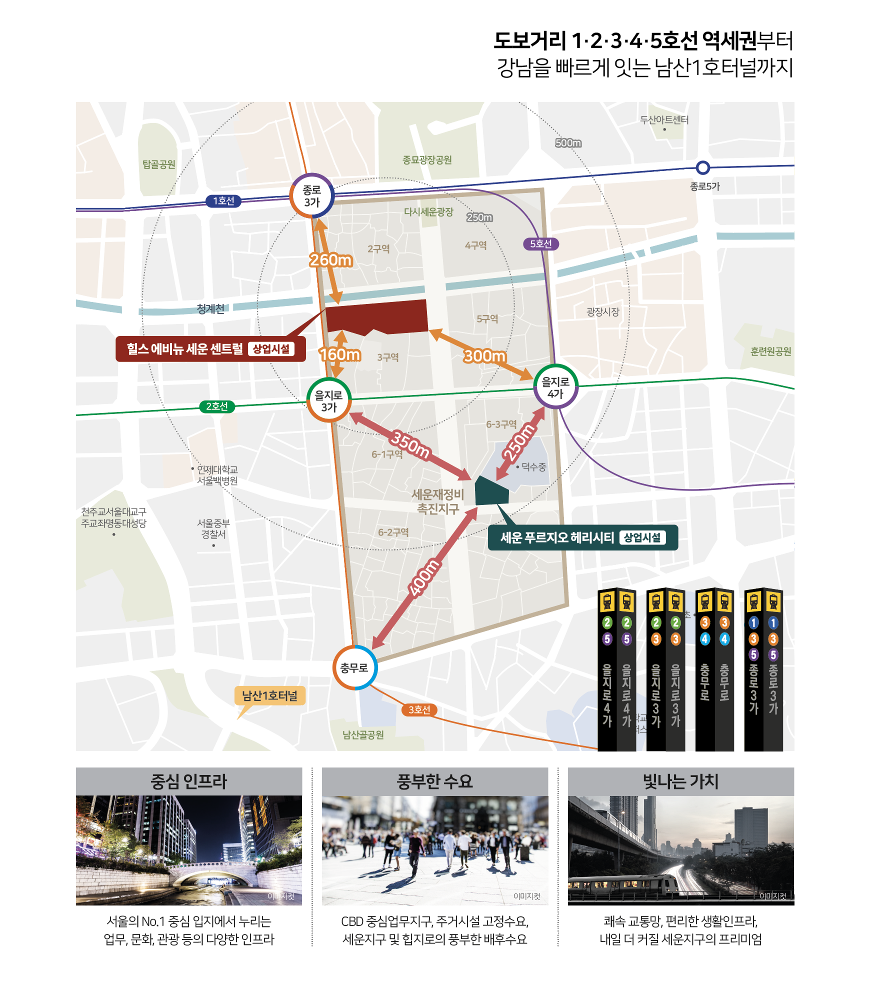 힐스에비뉴 세운 센트럴 상업시설 사진