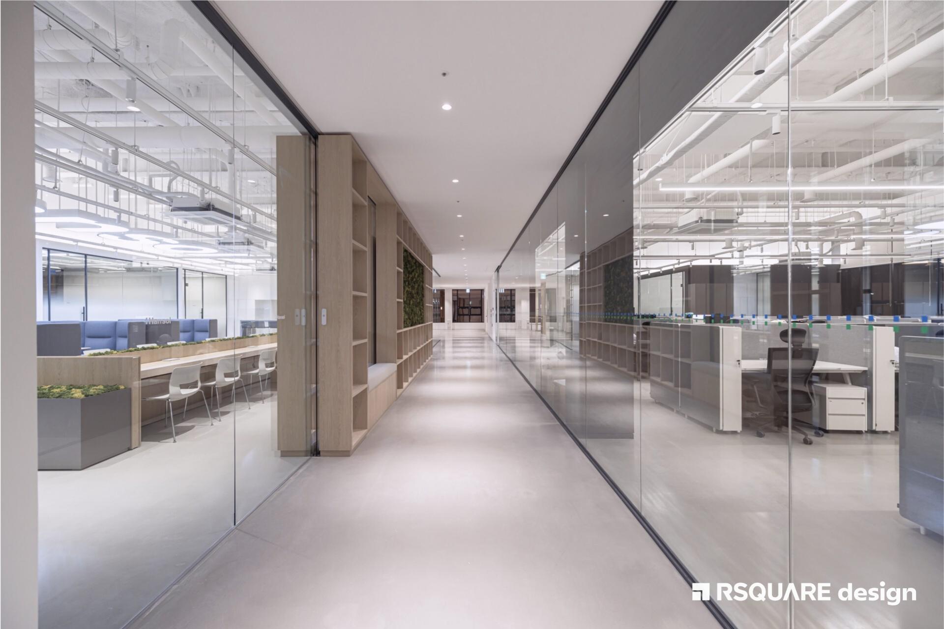 알스퀘어디자인_한솔케미칼_오피스 인테리어_복도