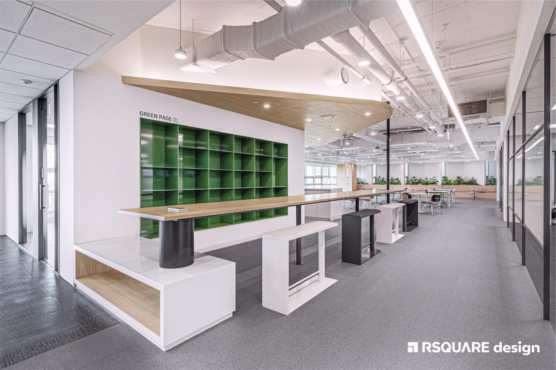 알스퀘어디자인_코리아세븐_오피스 인테리어_라이브러리 공간