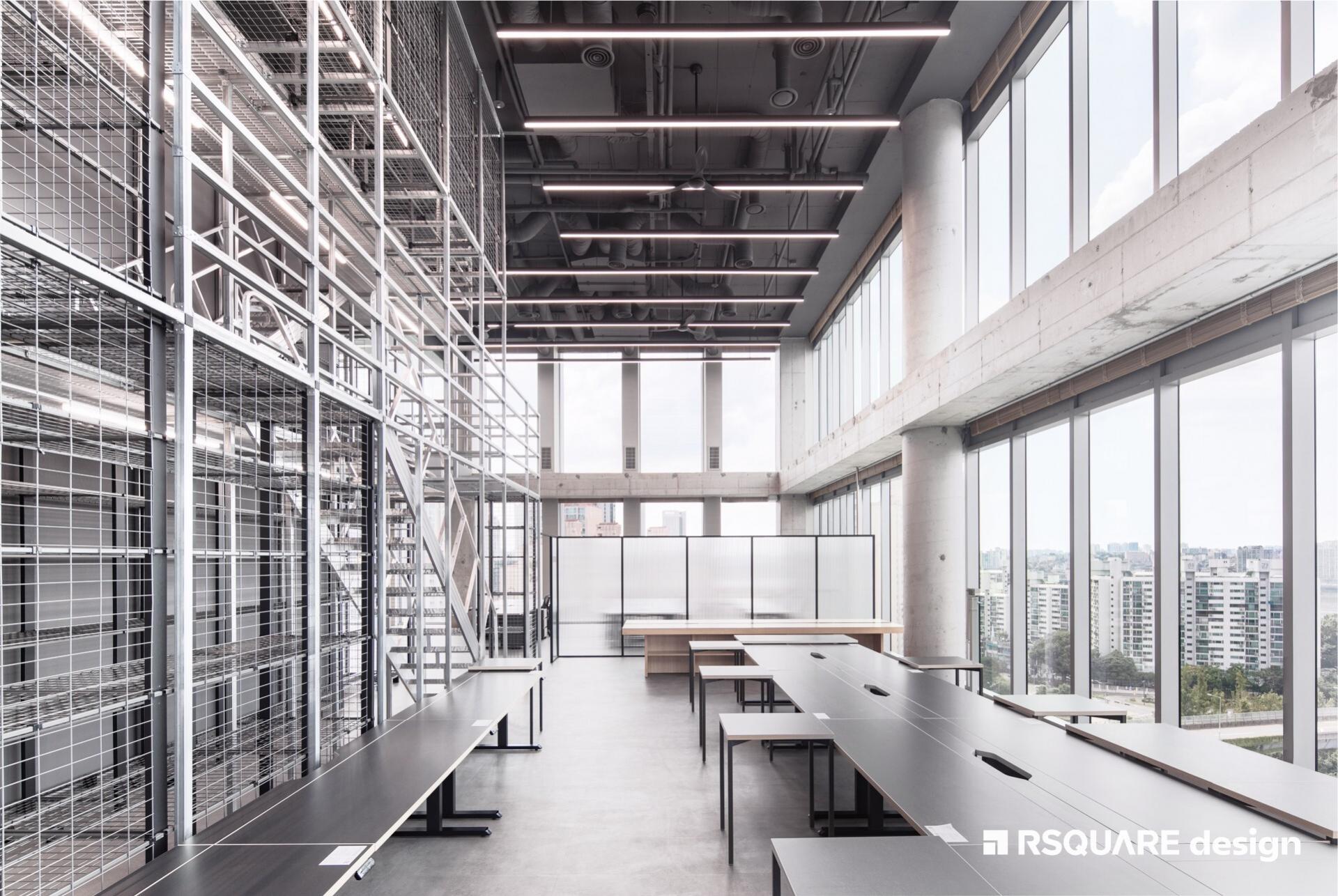 알스퀘어디자인_헬리녹스_오피스 인테리어_라운지 전경